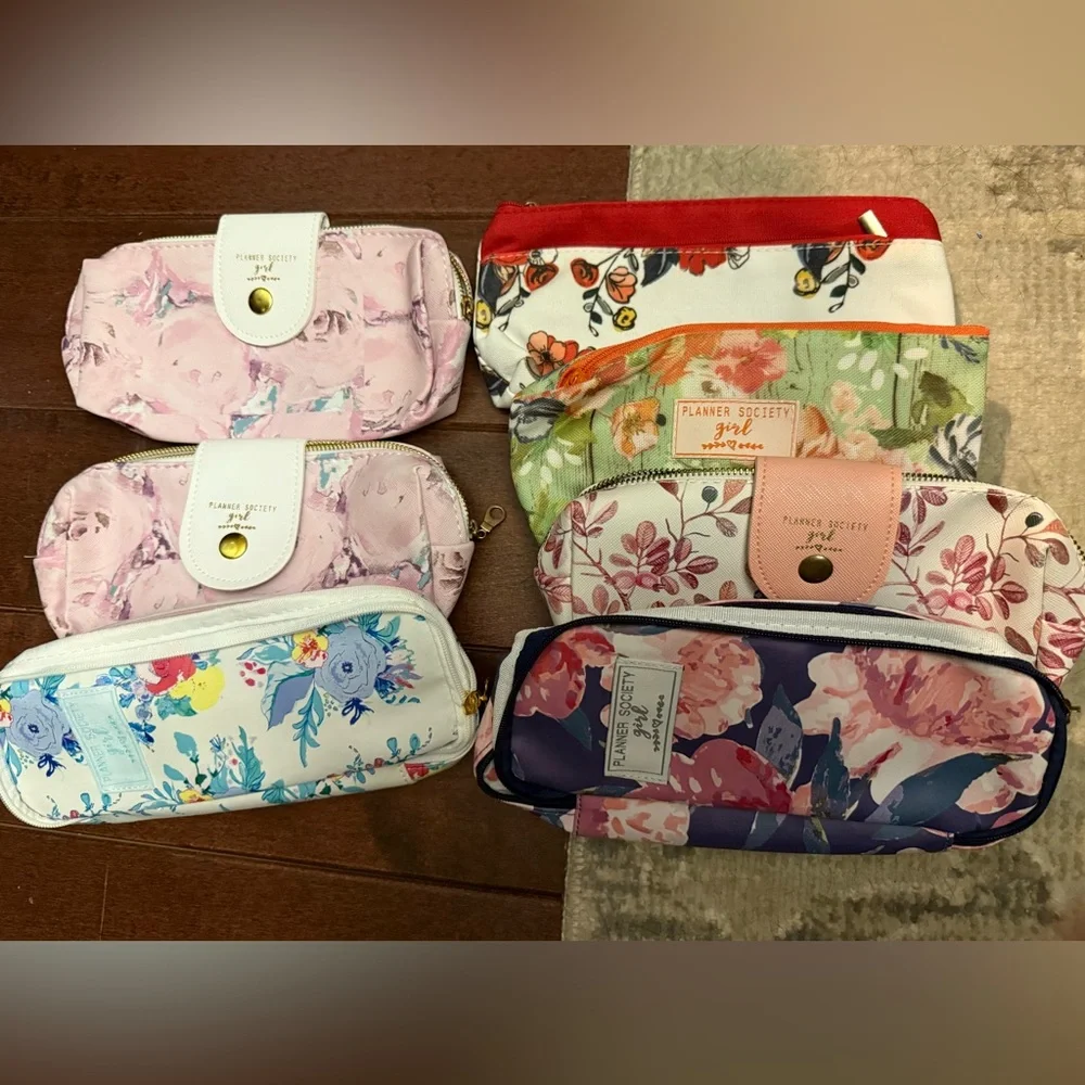 The Planner Society Pen Pencil Pouch Case Lot